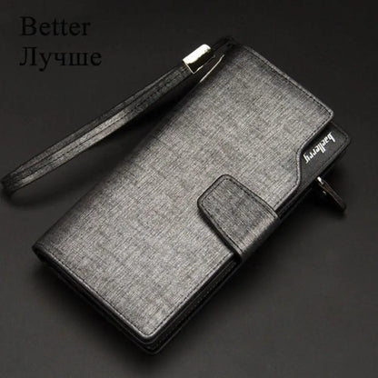 Baellerry Men High Quality Cardholder Zipper Large Capacity PU Leather Wallet