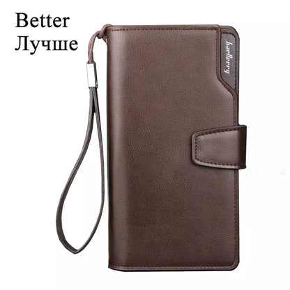 Baellerry Men High Quality Cardholder Zipper Large Capacity PU Leather Wallet