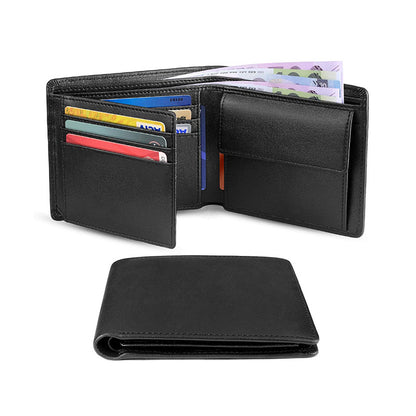 Men's Short Top Layer Cowhide Wallet