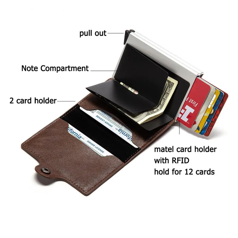 ZOVYVOL Naming service Aluminium Dual Box Case Cardholder Wallet